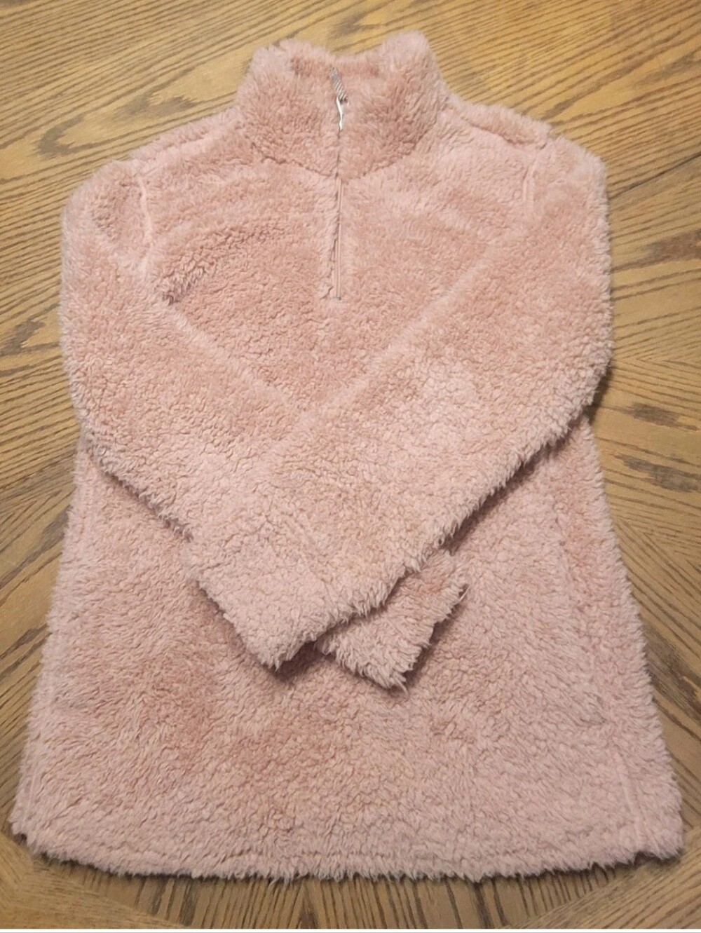 Weatherproof Vintage Sherpa Fleece Pullover Womens (M) Pink 1/4 Zip 1030 Sweater